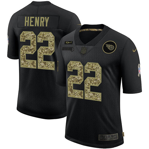 Derrick Henry Tennessee Titans black Salute To Service jersey