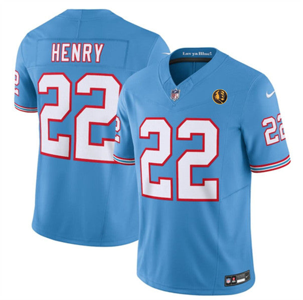 Derrick Henry Tennessee Titans blue FUSE jersey