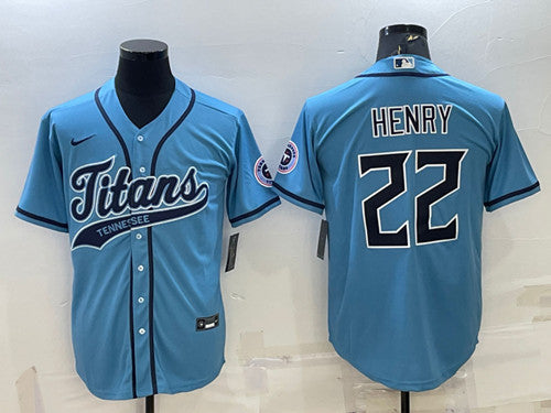 Derrick Henry Tennessee Titans blue jersey
