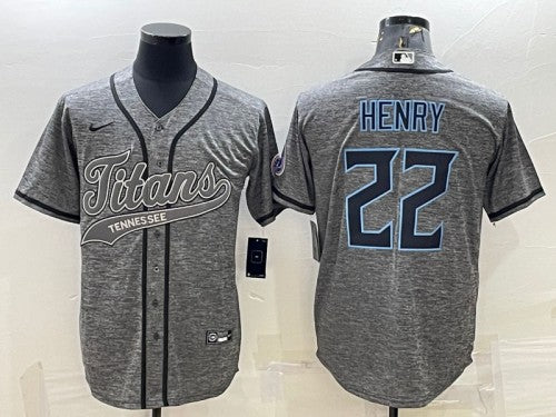 Derrick Henry Tennessee Titans gray jersey