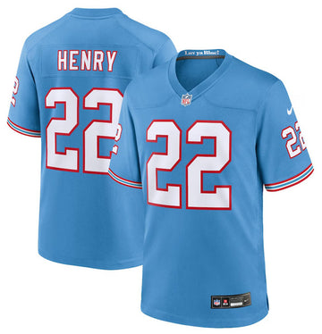Derrick Henry Tennessee Titans blue Game jersey