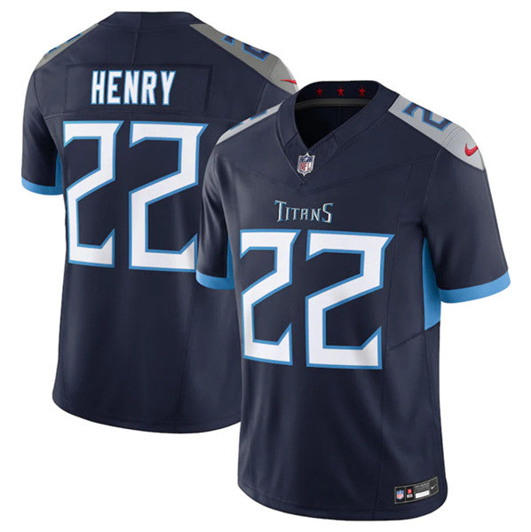 Derrick Henry Tennessee Titans navy FUSE jersey