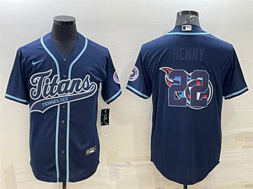 Derrick Henry Tennessee Titans navy jersey