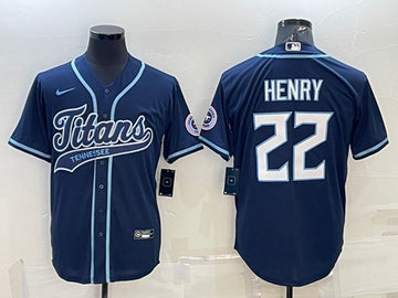 Derrick Henry Tennessee Titans navy jersey