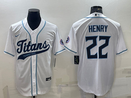 Derrick Henry Tennessee Titans white jersey