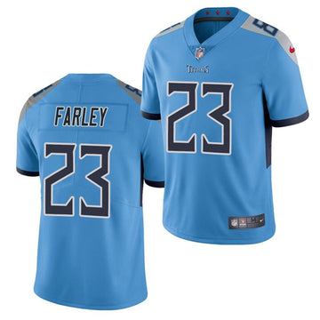 Caleb Farley Tennessee Titans blue jersey