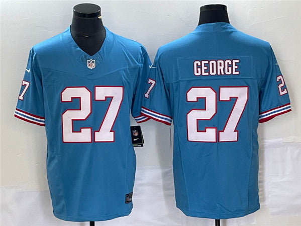 Eddie George Tennessee Titans blue FUSE jersey