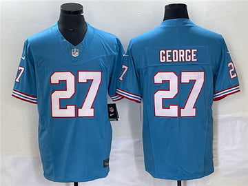 Eddie George Tennessee Titans blue FUSE jersey