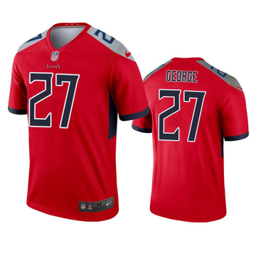 Eddie George Tennessee Titans red Inverted Legend jersey