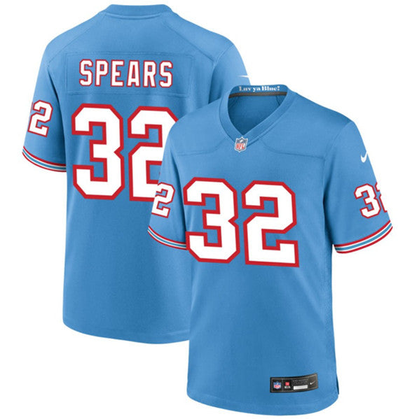 Tyjae Spears Tennessee Titans blue Game jersey