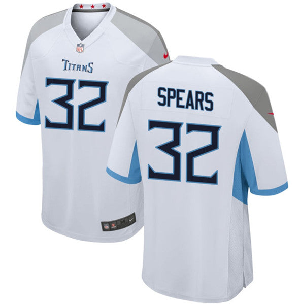 Tyjae Spears Tennessee Titans white Game jersey