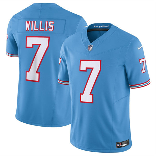 Malik Willis Tennessee Titans blue FUSE jersey