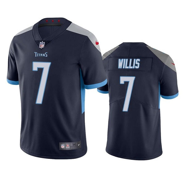 Malik Willis Tennessee Titans navy jersey