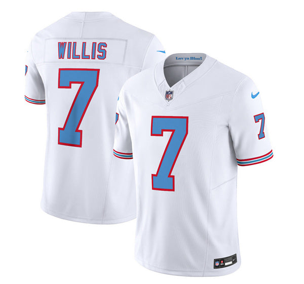 Malik Willis Tennessee Titans white FUSE jersey