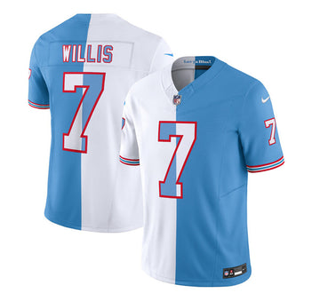 Malik Willis Tennessee Titans white-blue FUSE jersey