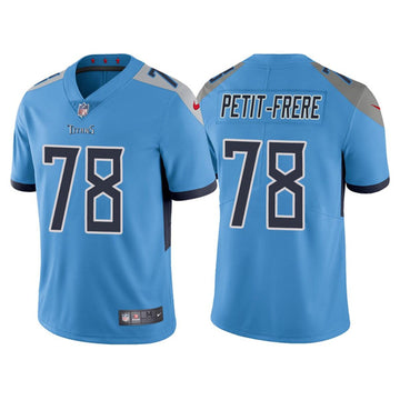Nicholas Petit-Frere Tennessee Titans blue jersey