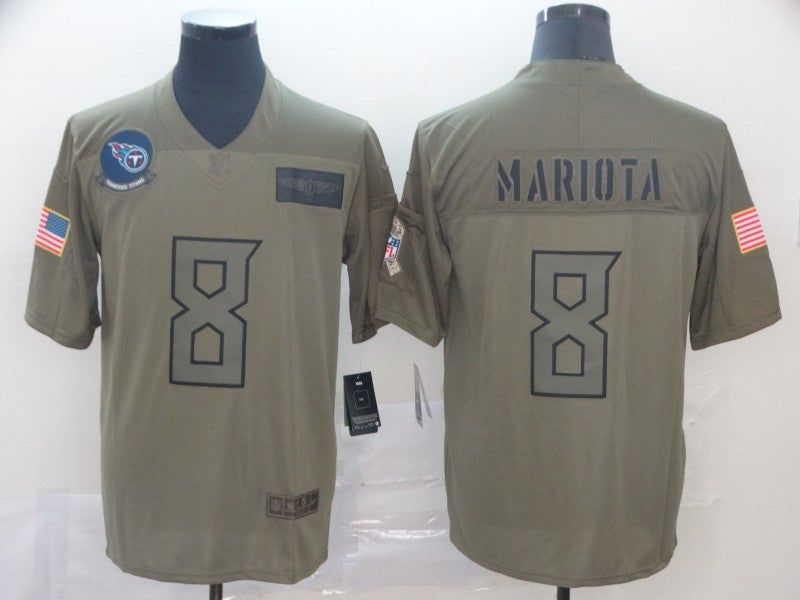 Marcus Mariota Tennessee Titans camo Salute To Service jersey