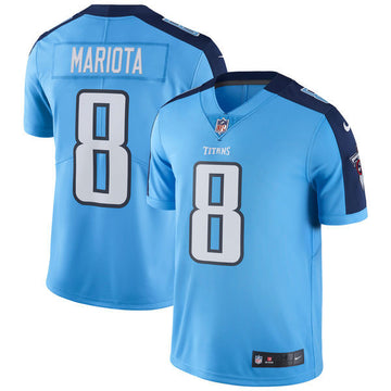 Marcus Mariota Tennessee Titans blue jersey