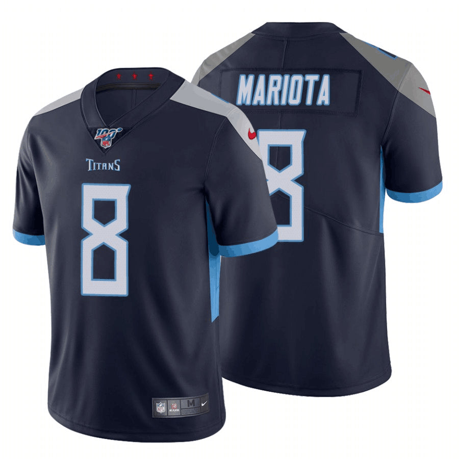 Marcus Mariota Tennessee Titans navy jersey