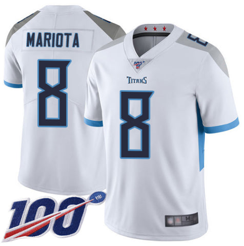 Marcus Mariota Tennessee Titans white jersey