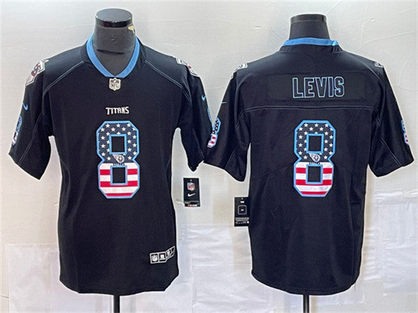 Will Levis Tennessee Titans black Color Rush jersey