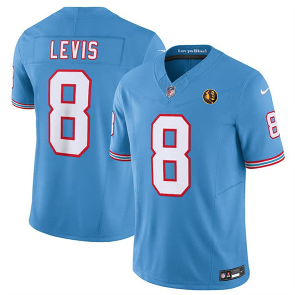 Will Levis Tennessee Titans blue FUSE jersey