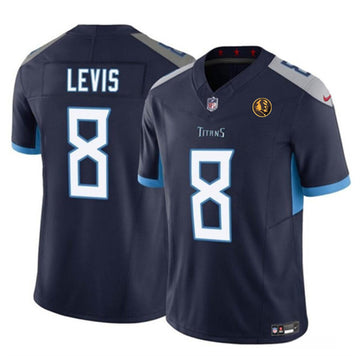 Will Levis Tennessee Titans navy FUSE jersey