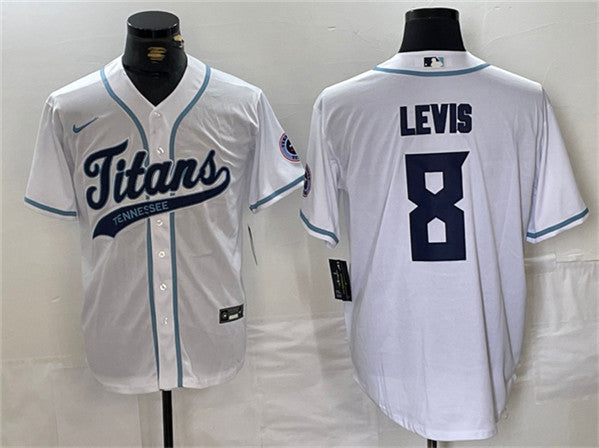 Will Levis Tennessee Titans white jersey