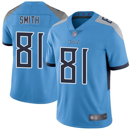 Jonnu Smith Tennessee Titans blue jersey