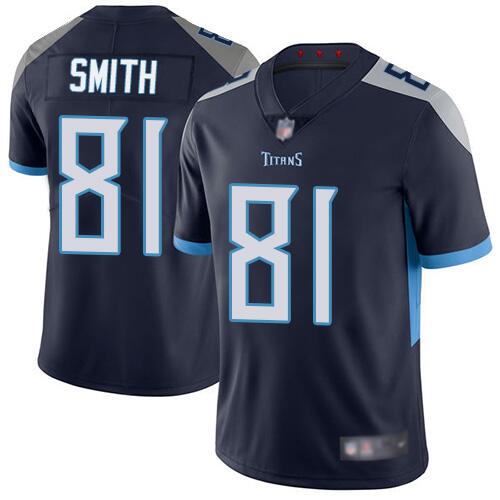Jonnu Smith Tennessee Titans navy jersey