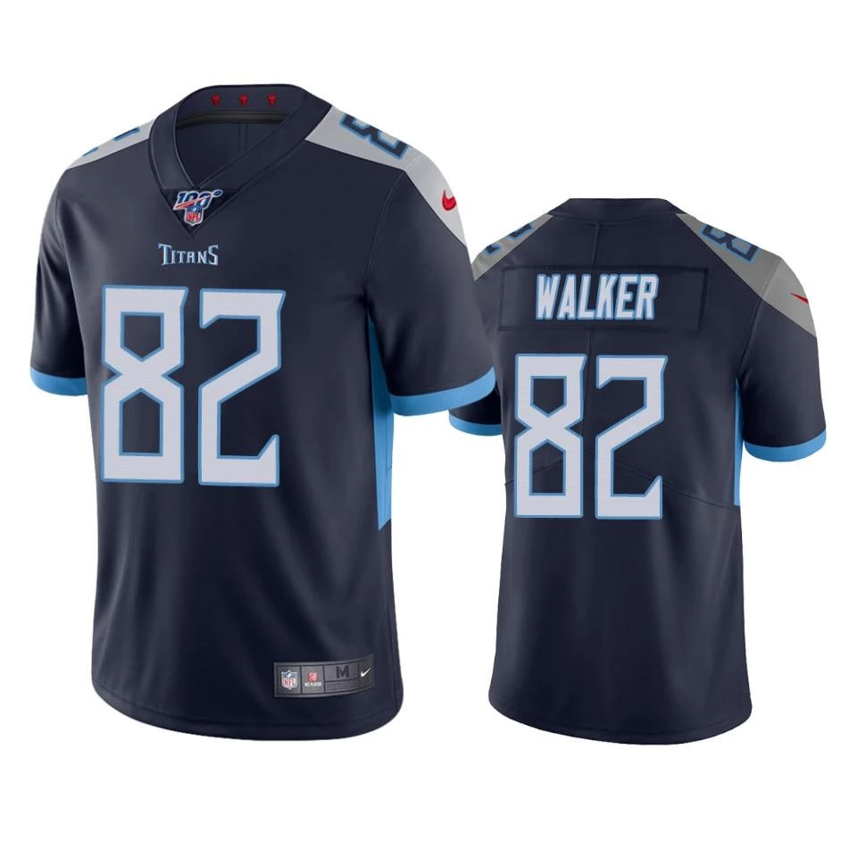Delanie Walker Tennessee Titans navy jersey