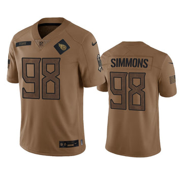 Jeffery Simmons Tennessee Titans brown Salute To Service jersey