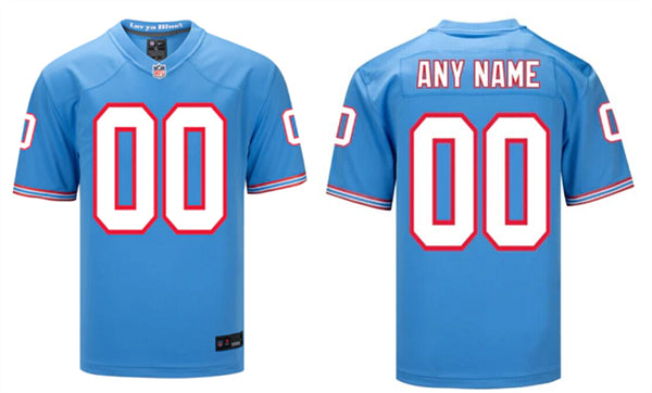 Custom Tennessee Titans blue jersey