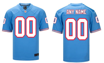 Custom Tennessee Titans blue jersey