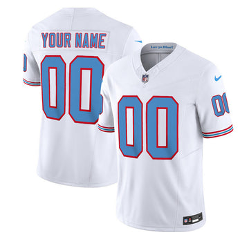 Custom Tennessee Titans white FUSE jersey