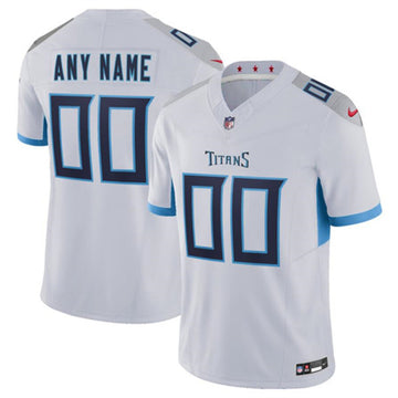 Custom Tennessee Titans white FUSE jersey