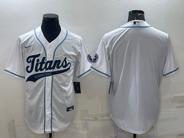 Custom Tennessee Titans white jersey