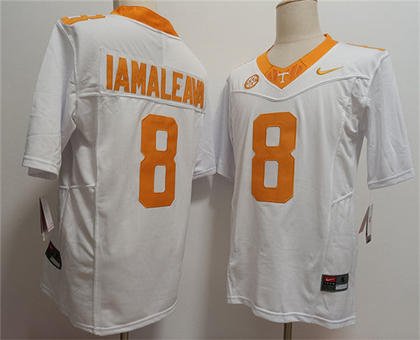 Nico Iamaleava Tennessee Volunteers white FUSE jersey