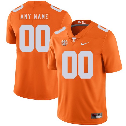 Custom Tennessee Volunteers orange jersey