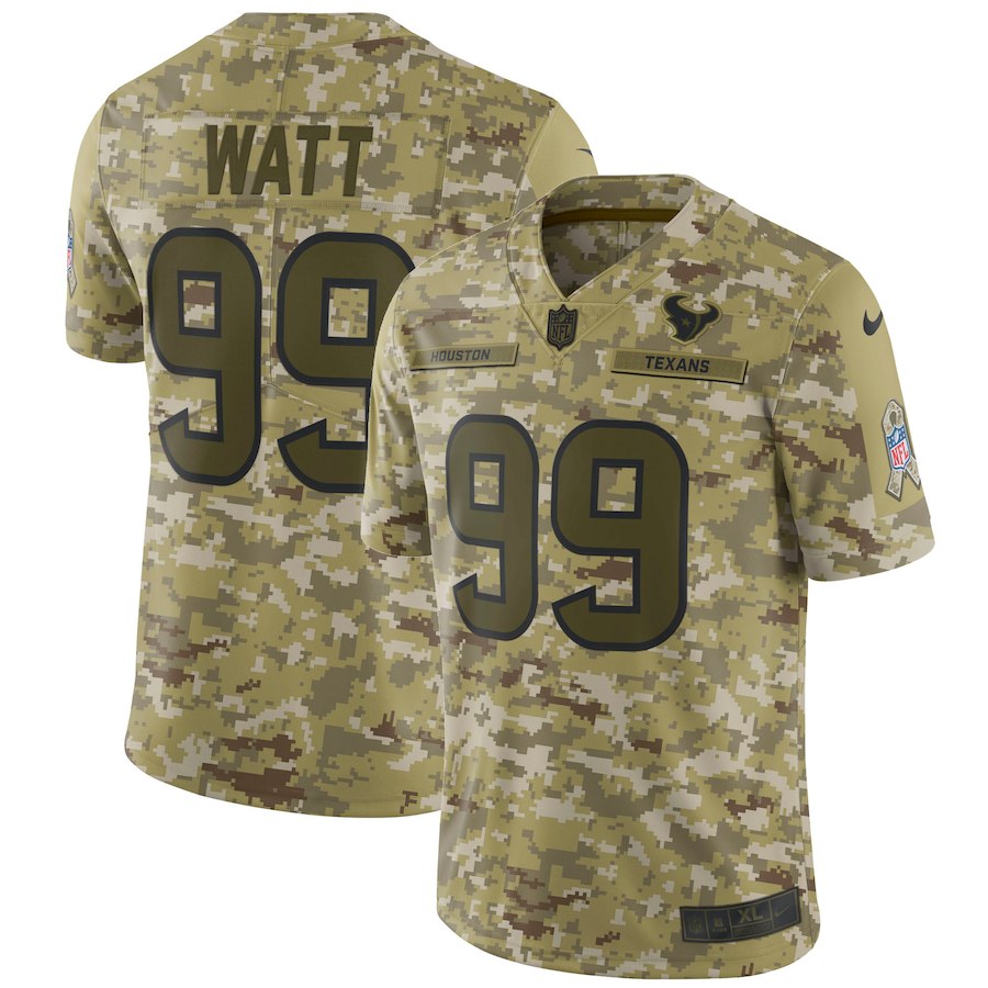 JJ Watt Houston Texans camo Salute To Service jersey