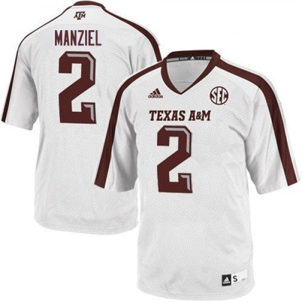 Custom Texas A&M Aggies white jersey