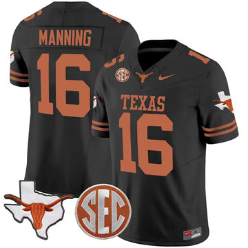Arch Manning Texas Texas Longhorns orange FUSE jersey