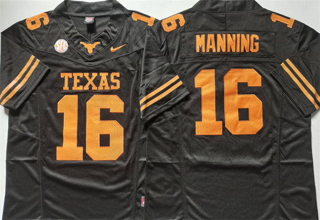 Peyton Manning Texas Longhorns black FUSE jersey