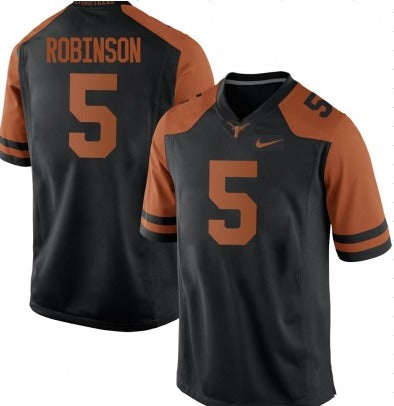 Bijan Robinson Texas Longhorns black jersey