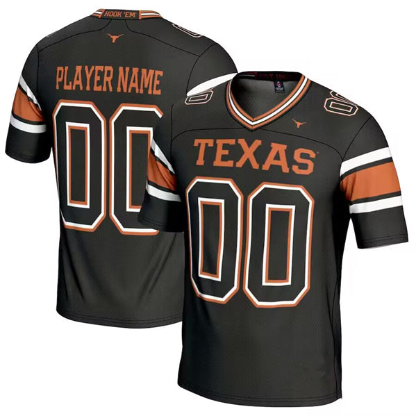 Custom Texas Longhorns black jersey