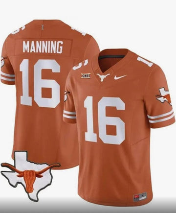 Custom Texas Longhorns orange FUSE jersey
