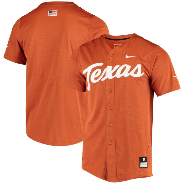 Custom Texas Longhorns orange Elite jersey