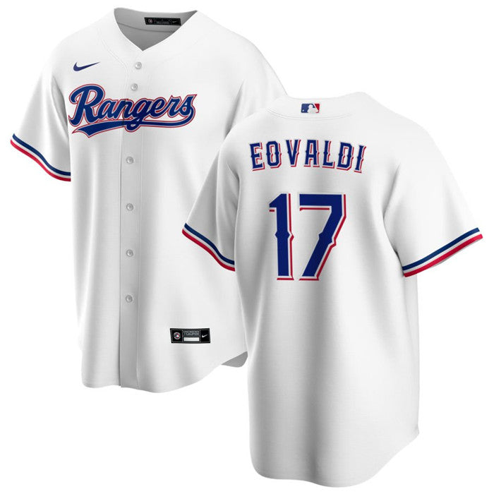 Nathan Eovaldi Texas Rangers white jersey