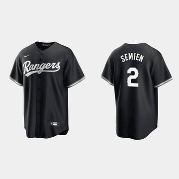 Marcus Semien Texas Rangers black jersey