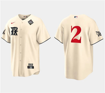 Marcus Semien Texas Rangers cream City Connect jersey